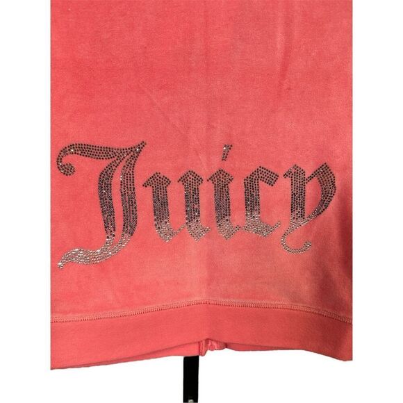 New Juicy Couture Ombre Rhinestone Logo Velour Tracksuit Jacket XS - Picture 3 of 10